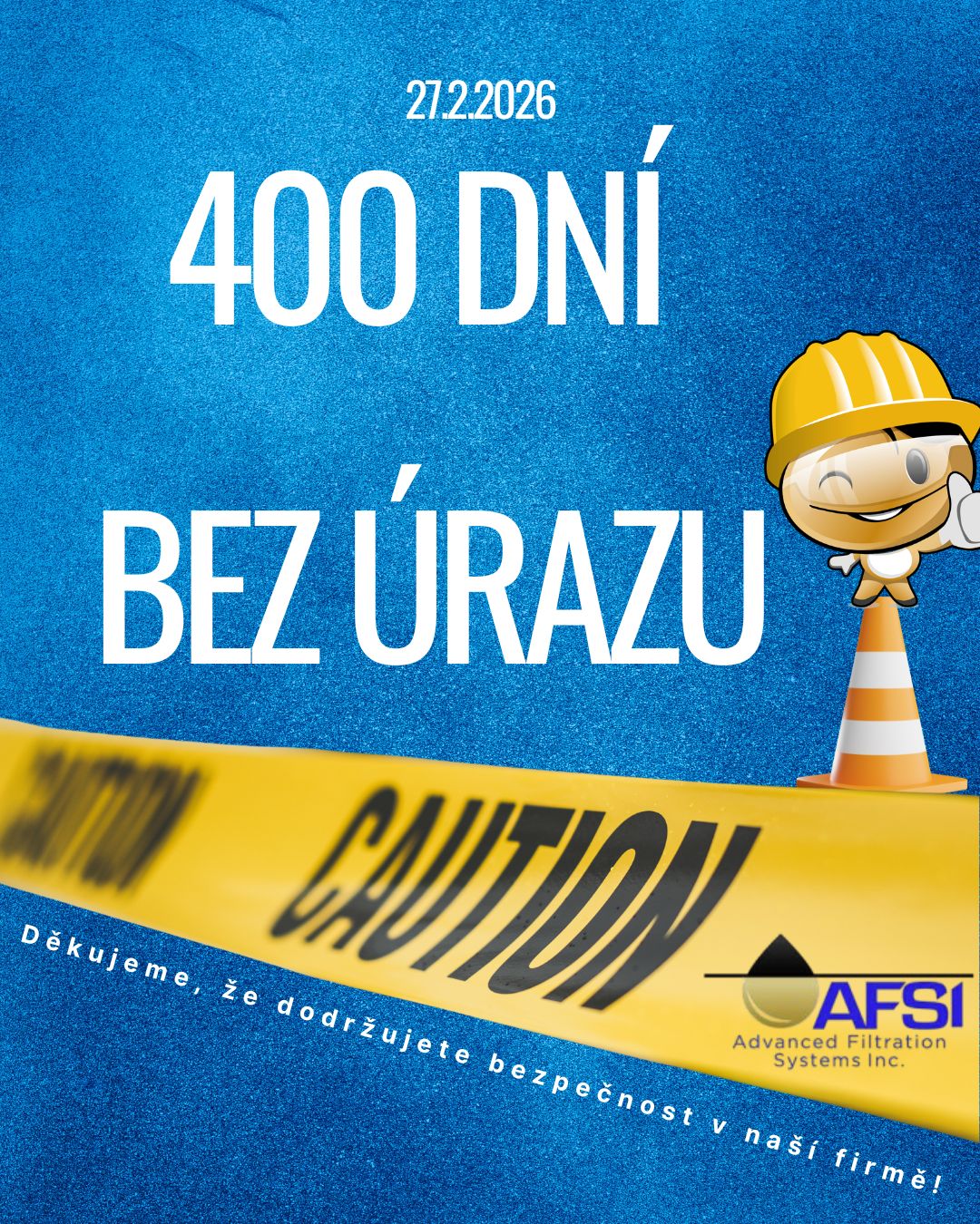 400 DNÍ BEZ ÚRAZU
